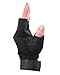 Etrance Ventilate Wear-resistant Half Finger Tactical Gloves Hard Knuckle and Foam Protection for Shooting Airsoft Hunting Cycling 1 Pair Black M