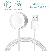 [Upgrade] BLANDSTRS Compatible Apple Watch iWatch Series 5 4 3 2 1, iWatch Charging Cable Magnetic Wireless Portable Charger for for iWatch Apple Watch Series 5/4/ 3/2/1 (3 Feet/1 Meter)