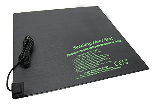 BloomGrow 20”x10” 20”x20” 48”x20” Seed Starter Pad Germination Propagation Clone Seedling Heat Mat (20”x20”)