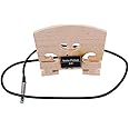 Alnicov Maple Wood Bridge W/Internally Piezo Pickup Transducer Parts for 4/4 Violin