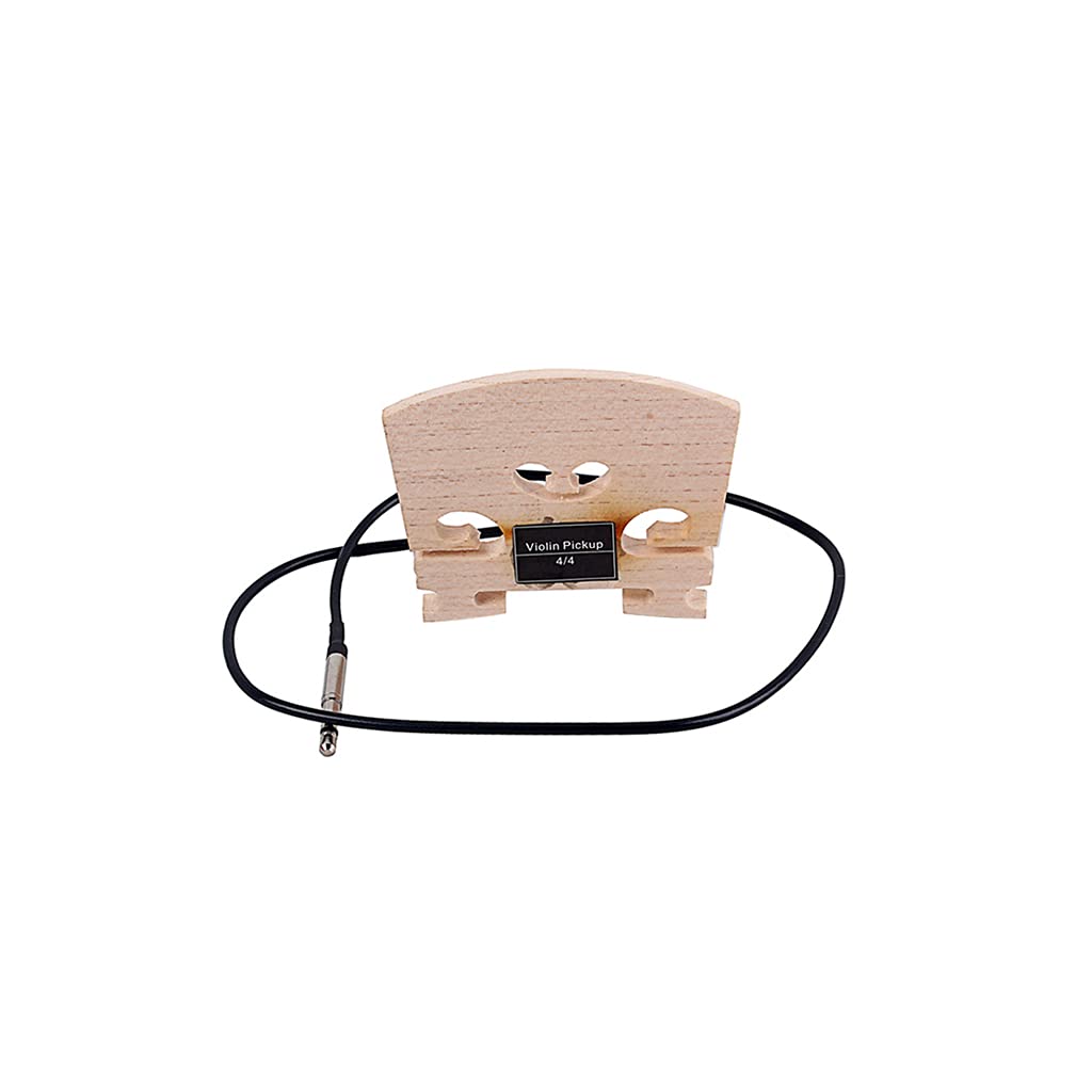 Alnicov Maple Wood Bridge W/Internally Piezo Pickup Transducer Parts for 4/4 Violin