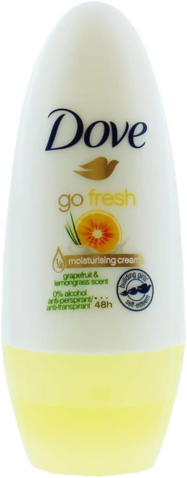 6 x DOVE Deodorant Women "Go Fresh - Grapefruit & Lemongrass" Roll-on - 50 ml, 50 ml (Pack of 6)