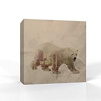Canvas Wall Art - Animal Portrait - Canvas Prints Home Artwork Decoration for Living Room,Bedroom - 12x12 inches
