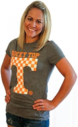 ROCKY TOP TENNESSEE Tshirt Vols Shirt by Tough Little Lady,USA Cot,Grey round,LG