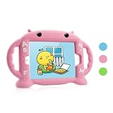 Dwopar iPad Mini 1 2 3 4 Case for Kids, Soft Silicone Kids Proof Case w/Carrying Handle Shockproof Baby Proof Protective Durable Case for Apple iPad Mini 1 2 3 4st Generation Tablet - Pink