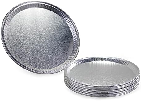IDL Packaging 12 Flat Aluminum Foil Plate with Ornament (Pack of