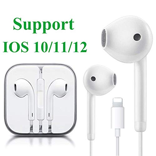 Earbuds/Earphones, Microphone Earphones Stereo Headphones Noise Isolating Headset Compatible with iPhone 7/7 Plus/iPhone 8/8 Plus/iPhone X 10/XS/iPhone Xs Max/XR/iPhone 6S /6S Plus/6 Plus