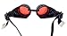 Minidot Steampunk Antique Safety Goggles (Black Red)