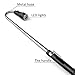 BOGZON Multipurpose Illuminated & Magnetic Pickup/Electric Torch - Metal Flexible Conduit LED Flashlight, Powered By 4 LR44 Button Cells, Black