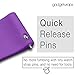 GadgetWraps Silicone Watch Band Strap with Quick Release Pins Compatible with Gizmo Watch, Samsung, Pebble Pastel Purple, 20mm Quick Release