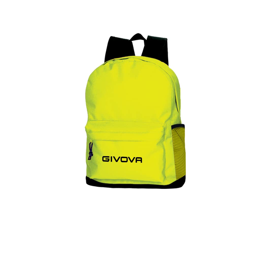 Givova, backpack school, yellow fluo, one size