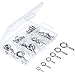 Eye Bolts Screw Eyes, Assortment Size, 100 Pieces
