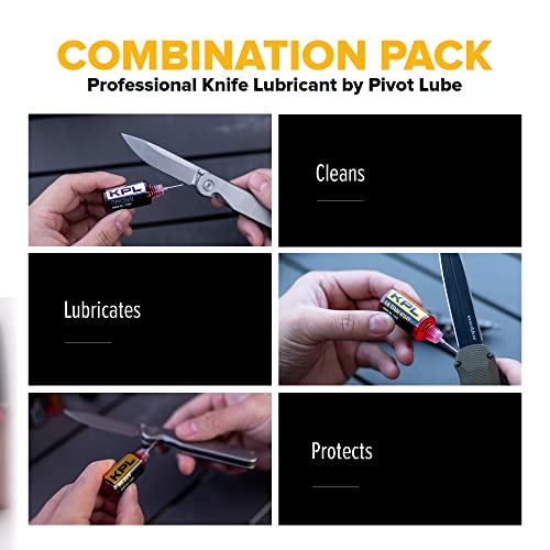Knife Pivot Lube Heavy, Original, & Ultralight Combo Pack Knife Oil for