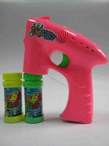 PINK Bubble Gun Shooter with free 2 free bubble solutions 3+