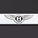 One Laser Engraved Black Bentley Logo Mirror Stainless Steel License Plate Frame Holder Front Or Rear Bracket Steel Screw Cap