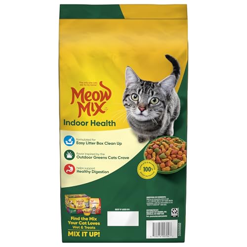 MEOW MIX INDOOR HEALTH DRY CAT FOOD, 6.3 POUND BAG