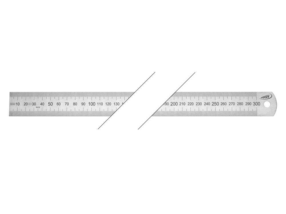 HELIOS-PREISSER Stahlmaßstab biegsam EG-Prüfzeichen Genauigkeit II, 500 x 30 x 1,0 mm, 0460208