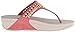 FitFlop Women's Carmel Toe-Post Suede Sandals Dress, Peach, 8 M US