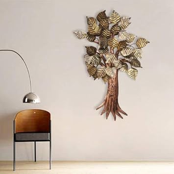Buy Microtex Big Metal Tree For Wall With Led Wall Decor Online At