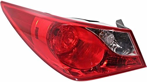 Fits 11-14 Hy Sonata Left Dr Tail Lamp Assembly Outer Quarter Mounted Bulb Type