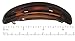 Parcelona French Arch 3.5 Inch Tortoise Shell Cellulose Curved Automatic Hair Clip Barrette