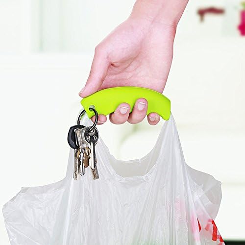 Silicone Portable Organization Bag Clips Bag Handle Handheld Lift Food Vegetable Shopping Bag Carrying Device.(Pack of 2)