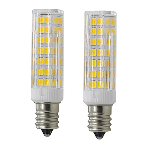 E12 LED Bulb ,Dimmable E12 Candelabra Bases,6W Equivalent 60W ,580LM,Omni-directional 360 Degree Beam Angle,120Volt Warm White 3000K--2packs