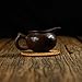 Yazi Rattan Coasters Handcrafted Eco-friendly Coffee Cupmat Tea Cup Mat Teapot Vine Placemat Rattan Decorative Holder for Kitchen Table Drinks Crafts Table Desk Office Hote (Orange, Diameter 4 inches)