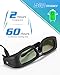 Bluetooth 3D Glasses Active Shutter Rechargeable 3D Eyewear Compatible with Epson Sony LCD Projector/Sony Panasonic Samsung 3D Active TV (Pack 1)thumb 3