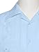 Gentlemens Collection Mens Guaybera Shirt - Embroidered Light Blue X-Large