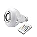 Texsens LED Light Bulb, Bluetooth Speaker Music Lightbulbs, 24 Keys Remote Control, 6W E27 RGB Changing Lamp Wireless Stereo Audio