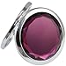 KOLIGHT® Purple Portable Foldable Pocket Metal Makeup Compact Mirror Woman Cosmetic Mirror Double Sides (One is Normal,Another is Magnifying)