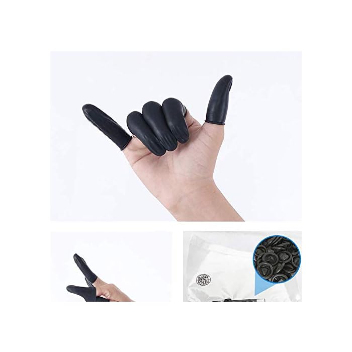 Lind Kitchen 150pcs Disposable Latex Finger Cots Protective Fingertips Gloves Rubber Industrial Fingerstall Sleeves…