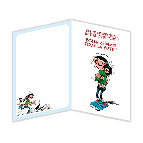 Gaston Lagaffe Glmx 29 Grande Carte Retraite Grand Format Enveloppe Blanc Depart Repos Maxi Geante Franquin Compagnie