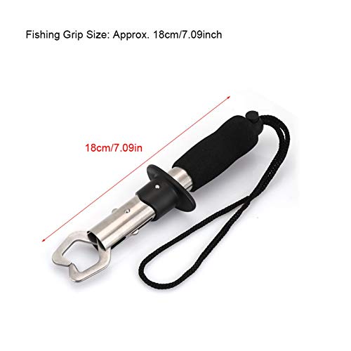Edelstahl Kleiner Kontrollgriff Gerader Griff Angelwerkzeug Angelzange Angelgriff zum Angeln mit Feder – Bild 7
