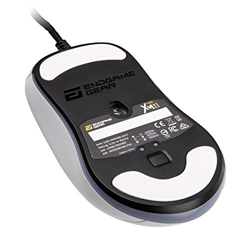 ENDGAME GEAR XM1 RGB Gaming Mouse - PMW3389 Sensor - RGB Lighting - 50 to 16,000 CPI - 5 Buttons - 60M Switches - White