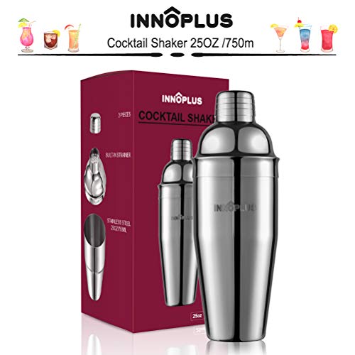 Cocktail Shaker, Cocktail Set, Cocktailshaker 750ML, Cocktail Shaker Set, Barshaker Mixer Edelstahl Barkeeper Set Zubehör für Familien, Bars Weihnachten Party, Whisky Martini Drink Shaker Geschenk – Bild 5