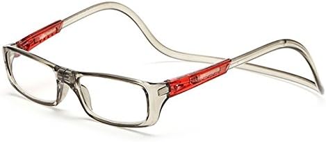 Fjiujin,Men Women Reading Adjustable Hanging Neck Magnetic Front Presbyopic Glasses Degree(color:SANDSTONE,size:STRENGTH-1.5)
