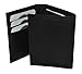 Boys Slim Compact Flap Id and Coin Pocket Trifold Wallet (Black)