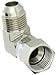 Eaton Weatherhead C5506X8 Carbon Steel SAE 37 Degree (JIC) Flare-Twin Fitting, Swivel, 90 Degree Elbow, 1/2