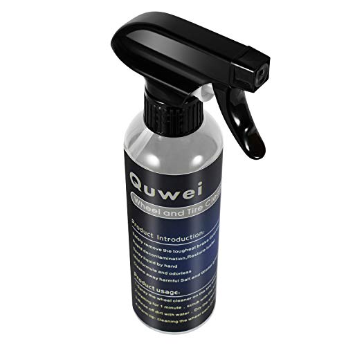 Quwei Wheel and Tire Cleaner - car Wheel Cleaner - Wheel and tire Cleaner kit - Safe decontamination Cleaning Rust Remover Iron Removal Alloy Wheel Cleaner Chrome Aluminum Clear Oxide Ring