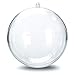 Barelove Clear Fillable Ornaments Balls, 10 PCS Transparent DIY Craft Baubles Plastic Hanging Decoration Ball for Home Decor Party Favor Birthday Gift Wedding Christmas Tree (80mm, Round)