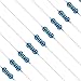 Blulu 1140 Pieces Metal Film Electronics Resistors Kit, 38 Values 1% Assorted Resistors from 10 Ω to 1 MΩ 1/4W Resistors Variety Pack for Experiments and DIY Projects