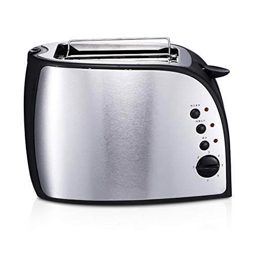 LJ-MBJ Toaster, 2-Slice, Fully Automatic, Stainless Steel, Drop-Down Crumb Tray, High Lift Lever, Wide Slot, Multi-Function Grill-A