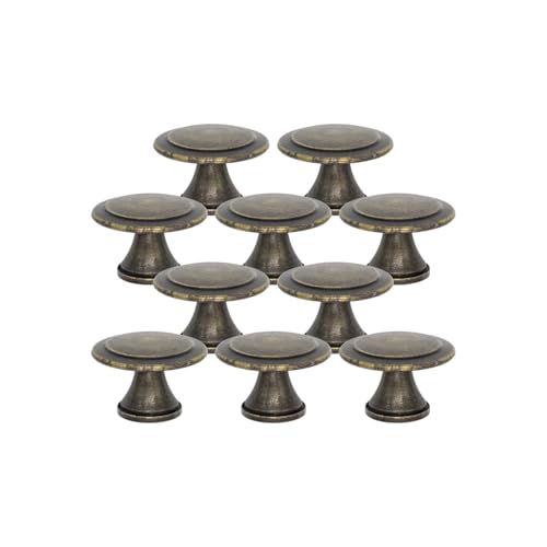 Kit Com 10 Puxador Ponto Para Armário Gaveta Móveis 30mm (Ouro Velho)