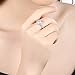 FENDINA Womens Wedding Engagement Ring Classic Solitaire Eternity Love Promise Rings for Her Anniversary Gift Bands - 18K White Gold Plated & CZ Crystal - 8