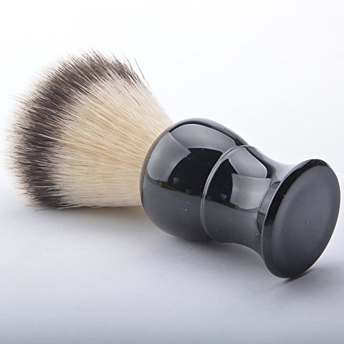CSB Safety Razor SYNTHETIC Bristle Shaving Brush with Black Handle - Thumbnail 2