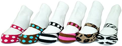 Cute Baby Girl 6-Pair Socks Set - Fashion Mary Jane Shoes - Organic Soft infant