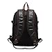 Bingirl Men Business Casual Backpacks for School Travel Bag Black PU Leather Men's Fashion Shoulder Bags Vintage Boys Men Backpack
