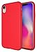 Diztronic iPhone XR Case, Full Matte Soft Touch Slim-Fit Flexible TPU Case for Apple iPhone XR (Matte Red)